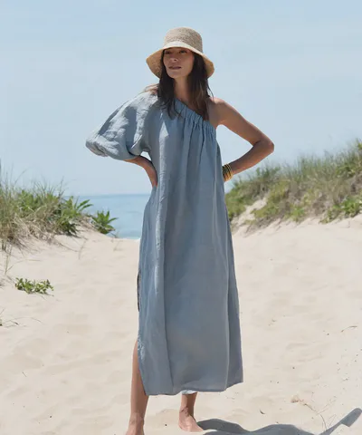 Bump City The Milos Dress (Yoli Blue)