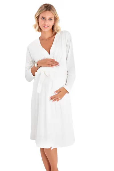 Milk & Baby Sleep Well Maternity/Nursing Nightgown & Robe Set