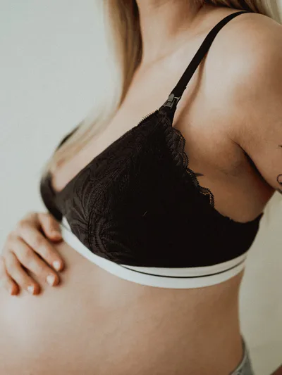 Morrow + Mint Lily Lace Organic Cotton Nursing Bralette