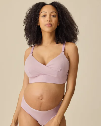 Kindred Bravely SoftStretch Cotton Nursing Bra | Lilac Mist