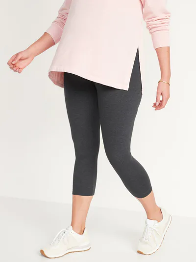 Old Navy Maternity Full-Panel Cropped Leggings