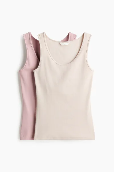 H&M MAMA 2-pack nursing vest tops