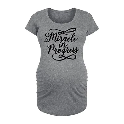 Kohl's Maternity Miracle In Progress Graphic Tee