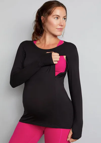 For The Creators Bamboo Maternity & Breastfeeding Long Sleeved Top