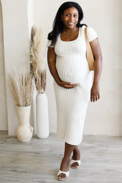 PinkBlush Cream Cable Knit Maternity Sweater Dress