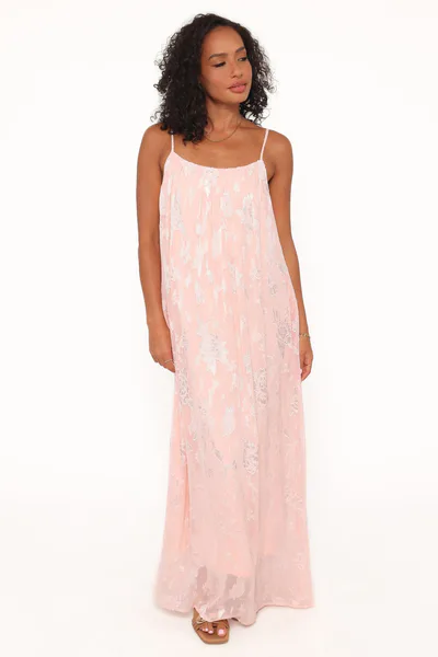 Petal & Pup Lumina Jacquard Maxi Dress