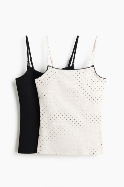 H&M MAMA 2-Pack Nursing Camisole Tops