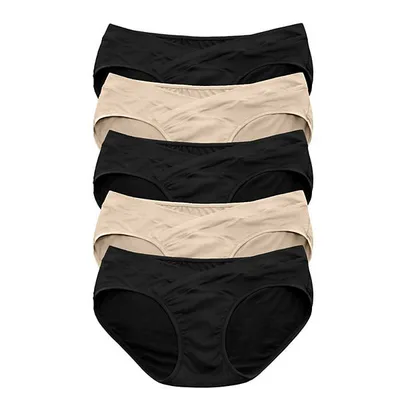 Kohl's Women's Kindred Bravely Under-the-Bump Bikini Underwear 5-Pack