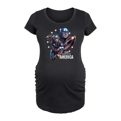 Kohl's Maternity Marvel Captain America Bootleg Graphic Tee