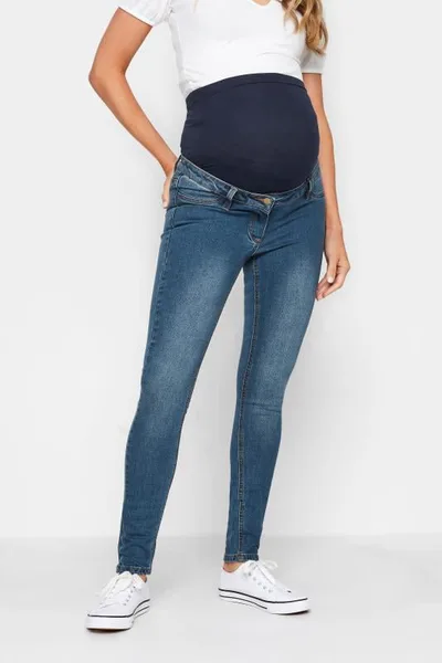 Yours Clothing LTS Tall Maternity Mid Blue Skinny AVA Jeans