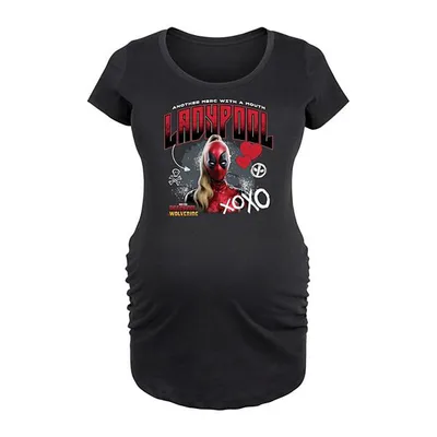Kohl's Maternity Marvel Deadpool & Wolverine Ladypool Graphic Tee