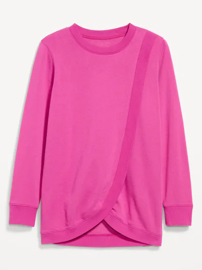 Old Navy Maternity SoComfy Crossover Nursing Tunic Sweatshirt