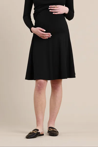 Apparalel Amethyst Maternity Skirt in Black