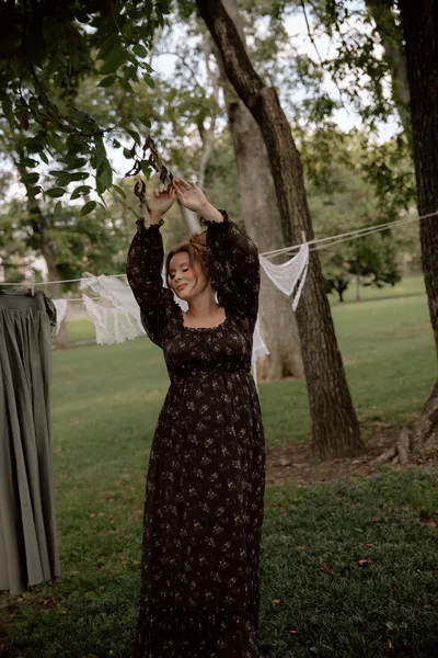 Worth Collective Eloise Maxi Dress in Coffee Floral - Bump Friendly & Size Inclusive *9/9 PRE-ORDER*