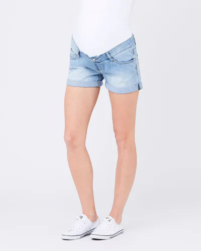 Ripe Maternity Denim Shorty Shorts Light Wash