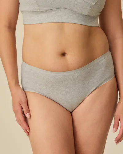 Kindred Bravely SoftStretch Cotton Maternity & Postpartum Brief | Grey Heather