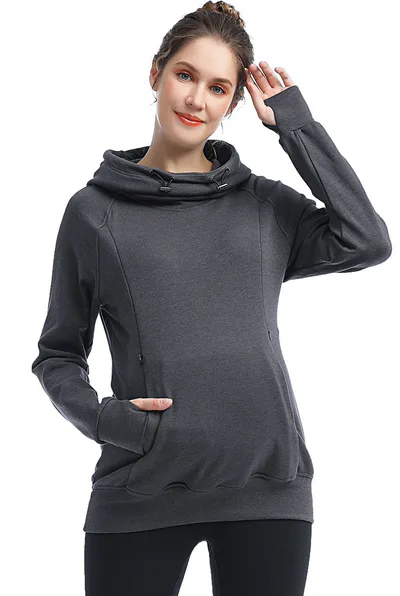 Kimi + Kai Kimi + Kai Maternity "Posie" Active Nursing Hoodie