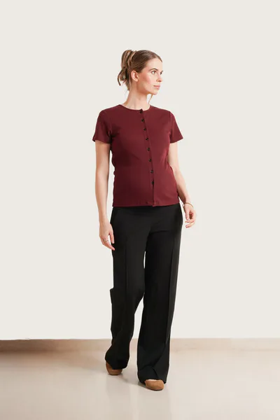 NOM Maternity Avery Rib Nursing Tee