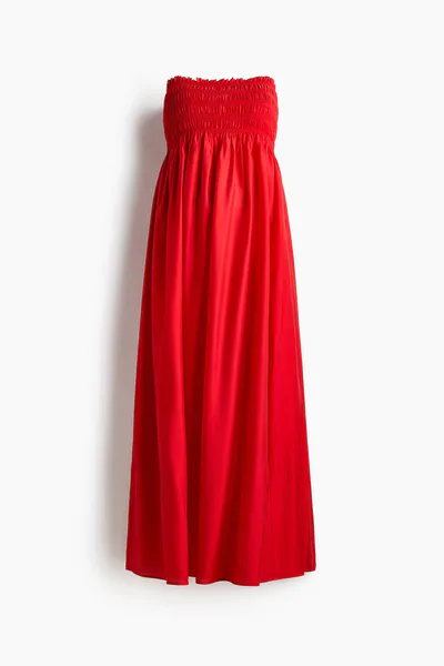 H&M MAMA Smocked Bandeau Dress