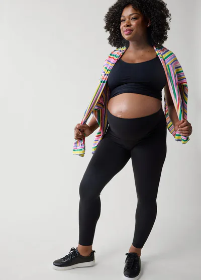 Ingrid & Isabel The All-Stage Forever Black Maternity + Postpartum Legging
