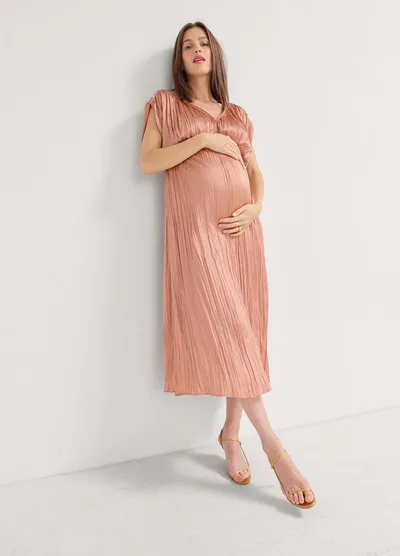 HATCH The Winslet Pleated Maxi Dress