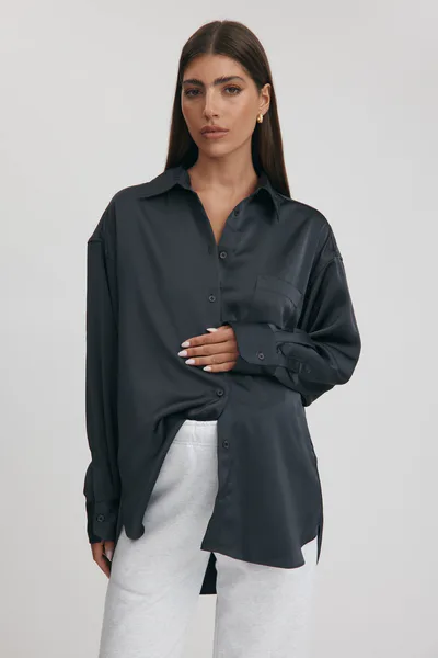 Legoe Heritage July Satin Shirt (Slate)