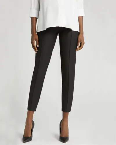 MARION Maternity Slim Leg Maternity Work Pants in Black