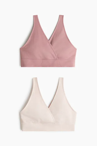 H&M MAMA 2-pack Seamless Nursing Bras