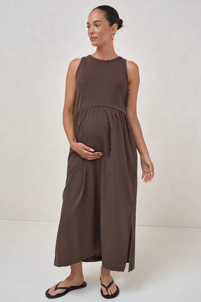 Bae the Label Serenade Midi Dress - Chocolate
