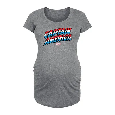Kohl's Maternity Marvel Captain America Logo Graphic Tee