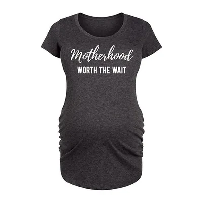 Kohl's Maternity Motherhood Worth The Wait Graphic Tee