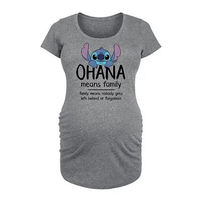 Kohl's Disney's Lilo & Stitch Maternity Ohana Graphic Tee