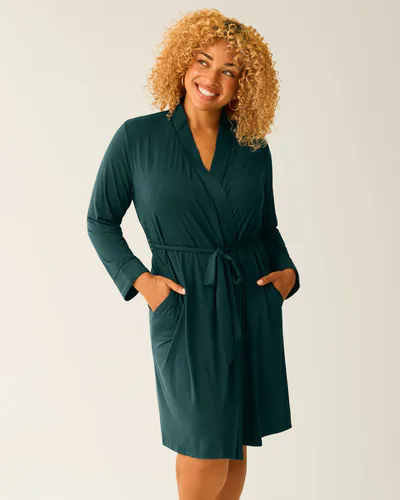 Kindred Bravely Clea Bamboo Robe | Evergreen