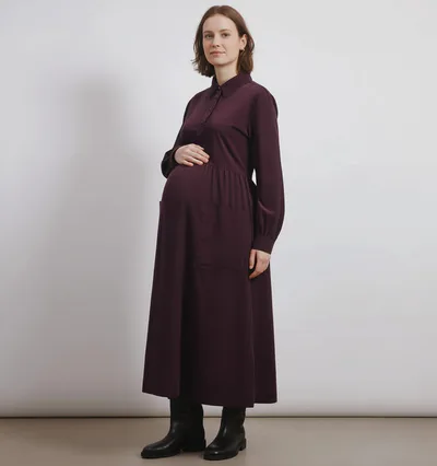 For The Creators Cord Placket Midi Dress