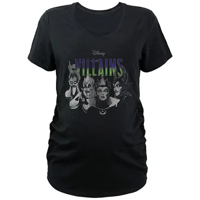 Kohl's Disney Villains Fab Four Maternity V-Neck Graphic Tee