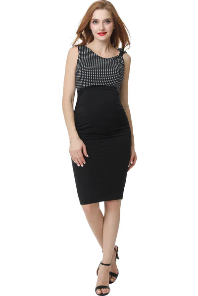 Kimi + Kai Kimi + Kai Maternity "Bianca" Midi Dress
