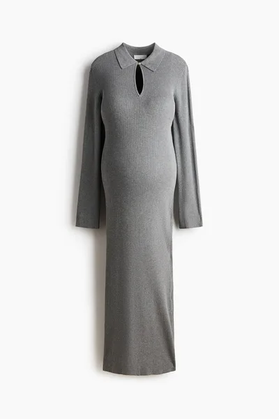 H&M MAMA Rib-Knit Dress