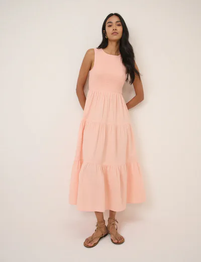 For The Creators Sleeveless Charlie Pink Midaxi Dress