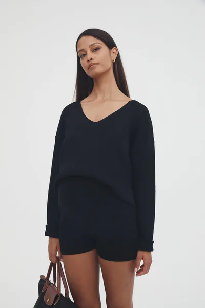 Legoe Heritage Nevaro Knit Shorts II (Black) - FINAL SALE