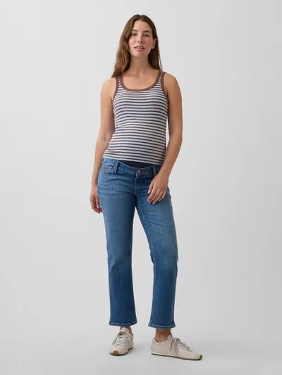 Gap Maternity Full-Panel Straight Jeans
