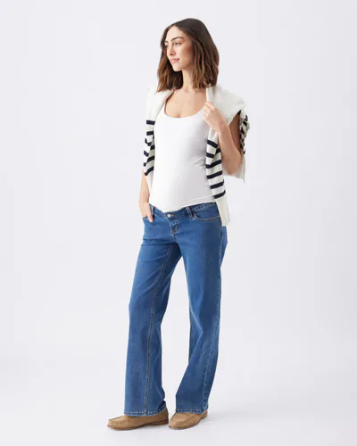 Ripe Maternity Miller Over Bump Jean True Blue