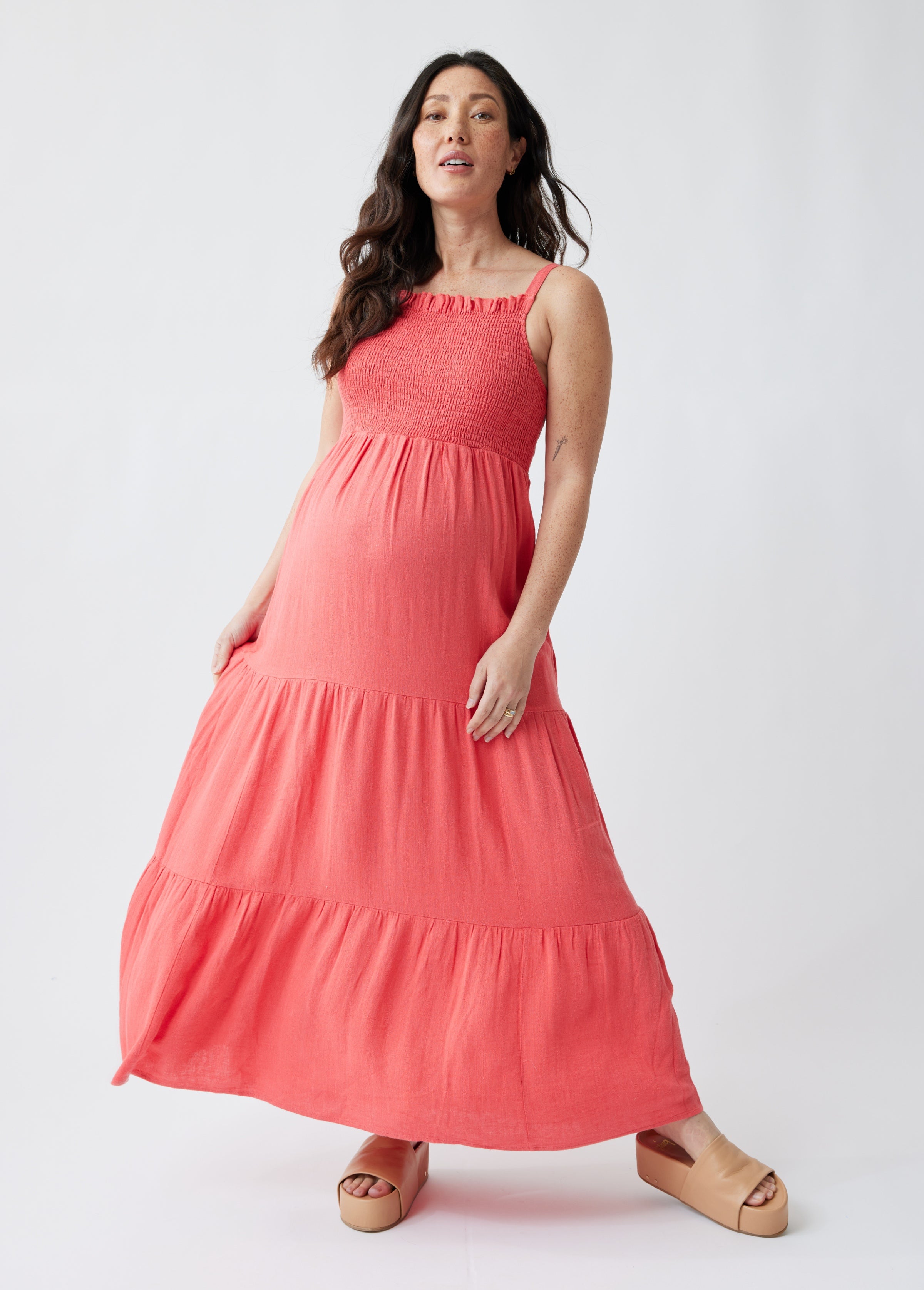 INGRID+ISABEL The Smocked Maternity Maxi Dress