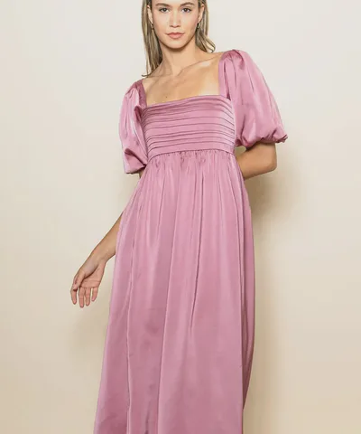 Bump City The Julia Satin Midi Dress