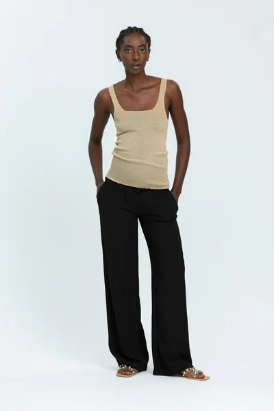 For The Creators The Joseph Black Maternity Linen Trousers