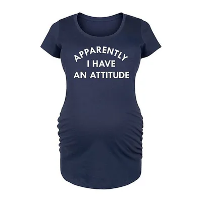 Kohl's Maternity Apparently I Have An Attitude Graphic Tee