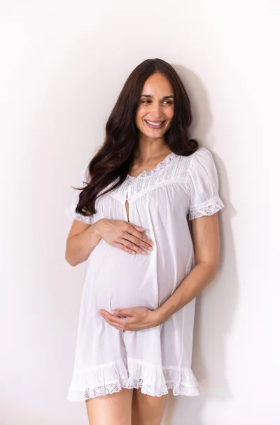 For The Creators Gigi Lace Maternity Nightdress