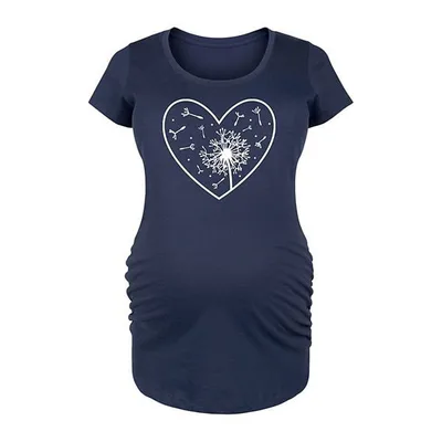 Kohl's Maternity Dandelion Heart Graphic Tee