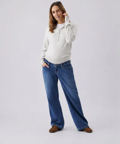 Bump City The Billie Elastic Waist Jean (Dark Wash)