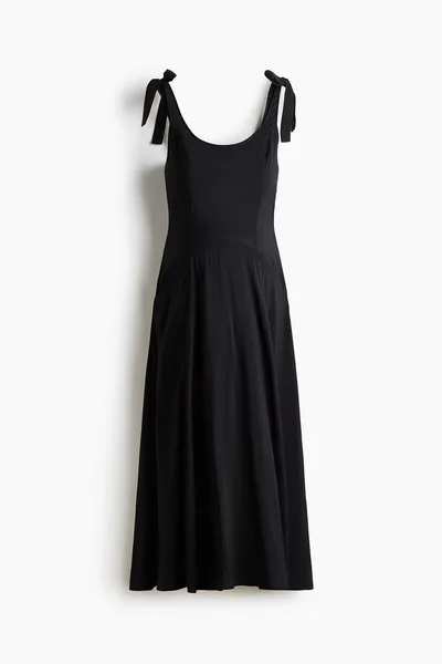 H&M MAMA Nursing Dress with Tie-Top Shoulder Straps