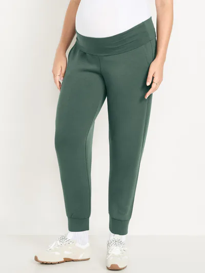 Old Navy Maternity Bounce Fleece Rollover-Waist Jogger Sweatpants